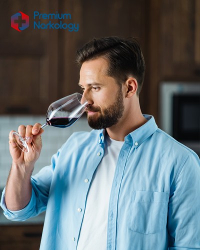 Мужчина с вином