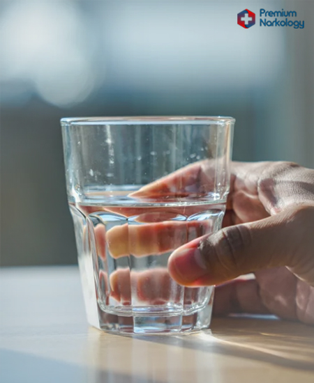 Водка в стакане